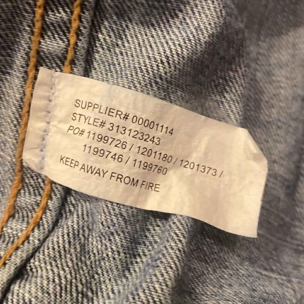 Ralph Lauren Blue Jean Cropped Jacket Girls Size XL